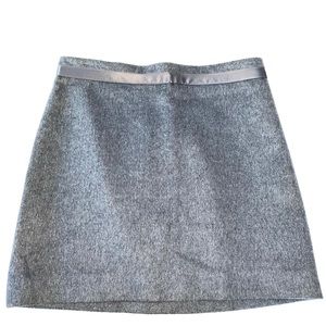 BCBG Maxazria Collection Charcoal Gray Wool Pencil Skirt